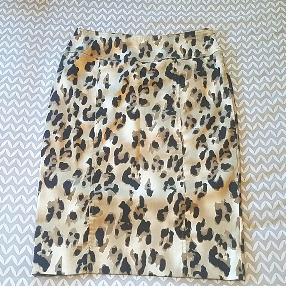 Sharon Young Leopard Print Skirt